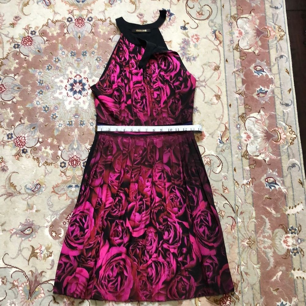 Roberto Cavalli Graphic Rose Dress - Picture 8 of 13